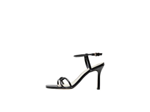 ONLY Damen ONLALYX-16 PU Heeled Sandal-NOOS Sandalette, Black, 38 EU von ONLY