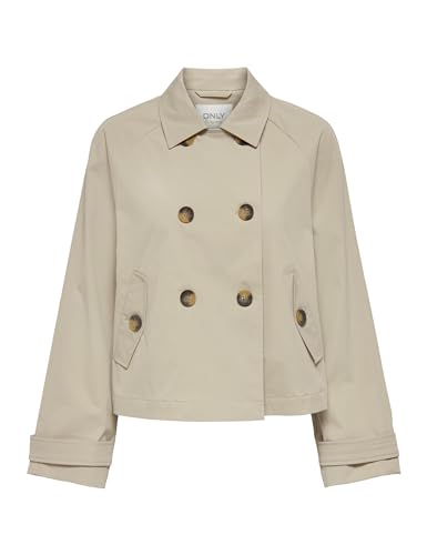 ONLY Damen ONLAPRIL Short OTW NOOS Trenchcoat, Oxford Tan, L von ONLY