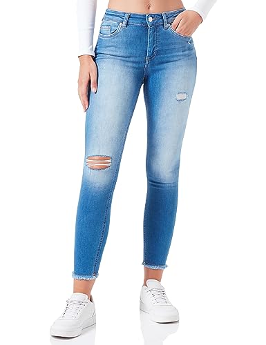 ONLY Damen ONLBLUSH MID SK AK RW DT DNM REA036 NOOS Jeanshose, Medium Blue Denim, XS/32 von ONLY