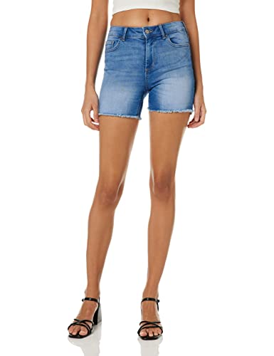 ONLY Damen ONLBLUSH MID SK DNM NOOS Shorts, Light Blue Denim, L von ONLY