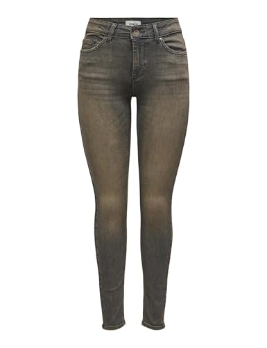 ONLY Damen ONLBLUSH MID Skinny Tint DNM TAI Hose, Grey Denim/Detail:Tinted, XS / 34L ONLY Damen ONLBLUSH MID Skinny Tint DNM TAI Hose, Grey Denim/Detail:Tinted, XS / 34L von ONLY