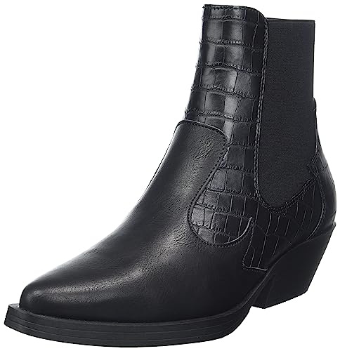 ONLY Damen ONLBRONCO-2 Short PU Cowboy Boot NOOS Stiefeletten, Black, 36 EU von ONLY