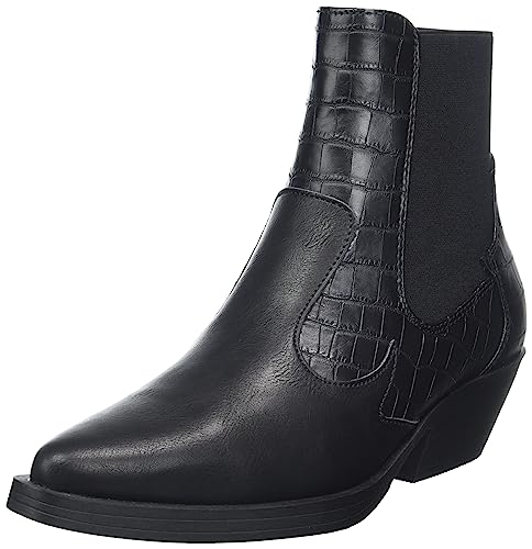 ONLY Damen ONLBRONCO-2 Short PU Cowboy Boot NOOS Stiefeletten, Black, 40 EU von ONLY