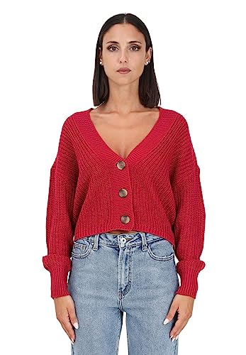 ONLY Damen Onlcarol Nice L/S Cardigan Knt Noos Strickjacke, Cerise, XL von ONLY