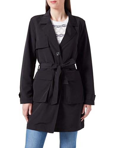 ONLY Damen ONLCAROLINE CC OTW Trenchcoat, Black, S von ONLY