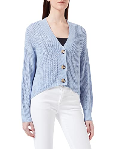 ONLY Damen Kurze Strickjacke | Langarm V-Ausschnitt Cardigan Knitted Basic | Stretch Sweater ONLCAROL, Farben:Lila, Größe:L von ONLY