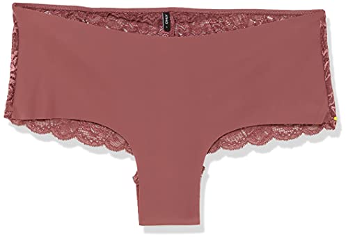 ONLY Damen ONLCHLOE LACE S.Skin Brief 2-Pack CLR Hipster-Höschen, Rose Brown, S von ONLY