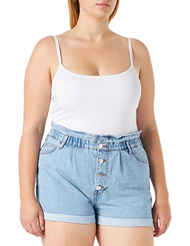 ONLY Damen Denim Jeans Shorts | Kurze Bermuda Pants Sommer Hose | Paperback mit elastischem Bund ONLCUBA, Farben:Blau, Größe:M von ONLY