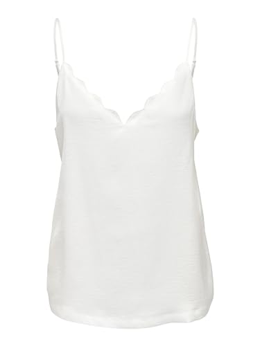 ONLY Damen ONLDEBBIE Singlet NOOS WVN Top, Cloud Dancer, 42 von ONLY