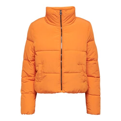 ONLY Damen ONLDOLLY Short Puffer Jacket OTW NOOS Jacke, Russet Orange, XS von ONLY