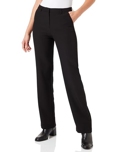 ONLY Damen ONLELLY Life MID Straight ELA Pant TLR Hose, Black, 36W / 32L von ONLY