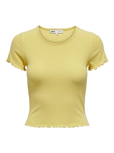 ONLY Damen ONLEMMA S/S Short TOP NOOS JRS T-Shirt, Dusky Citron,XS von ONLY