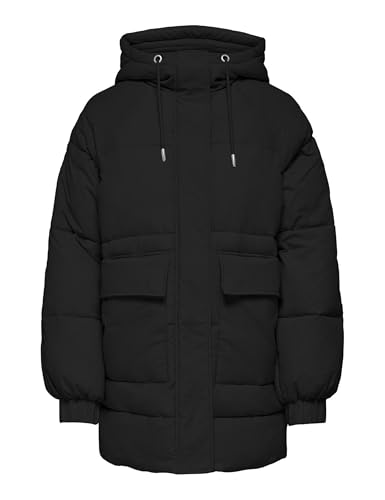 ONLY Damen ONLFIE Oversized Puffer Coat CC OTW Mantel, Schwarz, S von ONLY