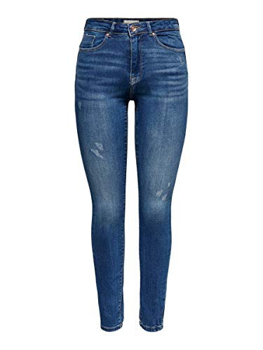 ONLY Damen ONLFPAOLA HW SK ANK Destroy VEC AZ2810 Jeans, Medium Blue Denim, XS/30 von ONLY