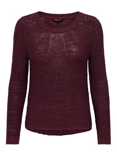 ONLY Damen ONLGEENA XO L/S KNT NOOS Pullover, 15113356, Cabernet,XS ONLY Damen ONLGEENA XO L/S KNT NOOS Pullover, 15113356, Cabernet,XS von ONLY