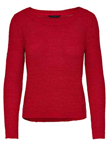 ONLY Damen Onlgeena Xo L/S KNT Noos Pullover,Rot (Flame Scarlet),34 (Herstellergröße: XS) von ONLY