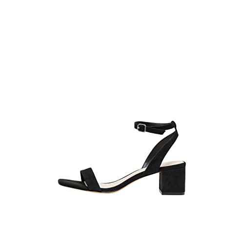 ONLY Damen ONLHANNA-1 Life PU Heeled Sandal NOOS Sandalette, Black, 36 EU von ONLY