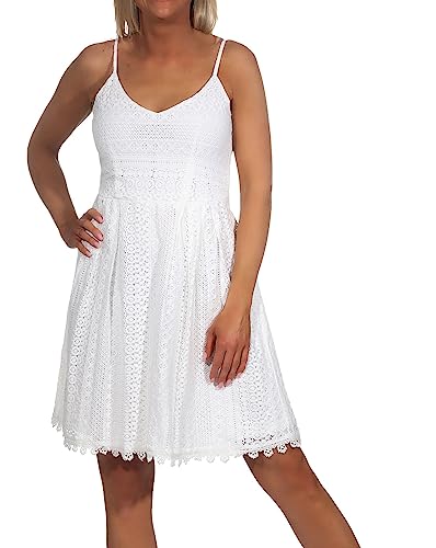 ONLY Damen ONLHELENA LACE S/L Short Dress WVN 15204799, Cloud Dancer, 36 von ONLY