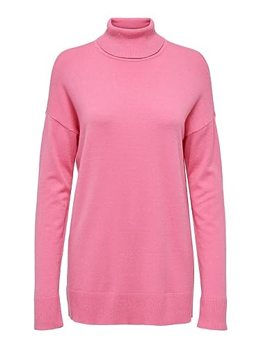 ONLY Damen ONLIBI LS Long Rollneck CC KNT Pullover, Azalea Pink, M von ONLY