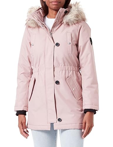 ONLY Damen ONLIRIS Winter Parka CC 2023 OTW Mantel, Rose Dust/Detail:Nature FUR, L von ONLY