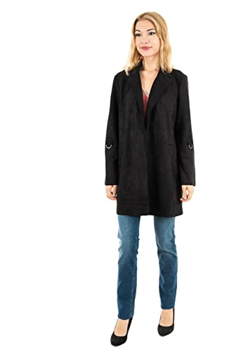 ONLY Damen ONLJOLINE Faux Suede Coat CC OTW Kunstlederjacke, Black, XS ONLY Damen ONLJOLINE Faux Suede Coat CC OTW Kunstlederjacke, Black, XS von ONLY