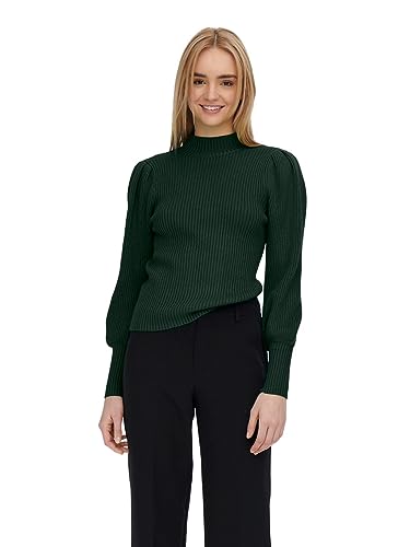 ONLY Basic Strickpullover Puffärmel & hoher Kragen Uni Sweater Langarm Rundhals Stehkragen Shirt ONLKATIA von ONLY