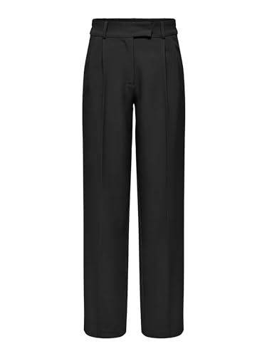 ONLY Damen ONLLANA-Berry HW ELA Straight Pant NOOS Hose, Black, 36/32 von ONLY