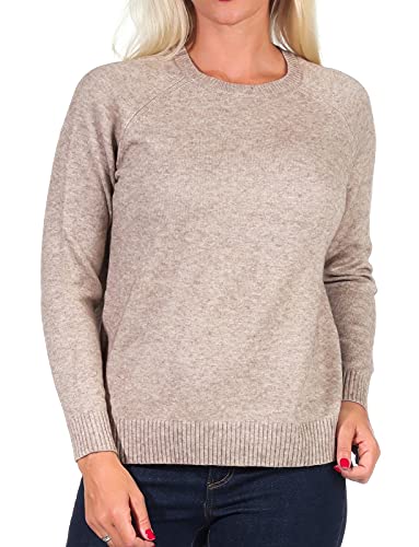 ONLY Damen ONLLESLY Kings L/S Pullover KNT NOO 15170427, Beige/W. Melange, XS von ONLY