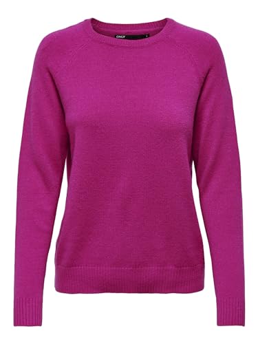 ONLY Damen ONLLESLY Kings L/S Pullover KNT Strickpullover, Festival Fuchsia, XXXL von ONLY