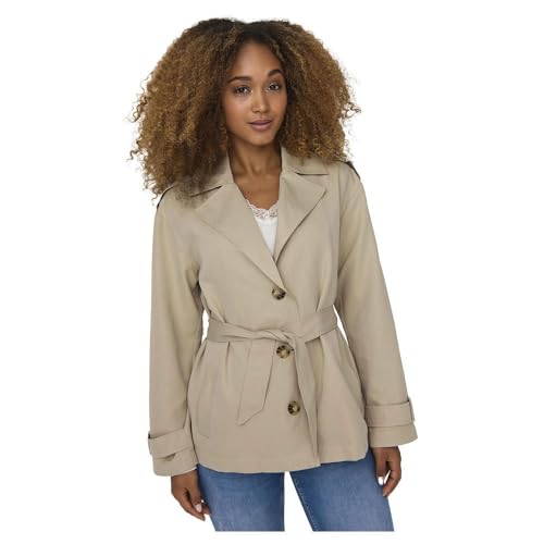 ONLY Damen ONLLINE Short OTW NOOS Trenchcoat, Humus, S von ONLY