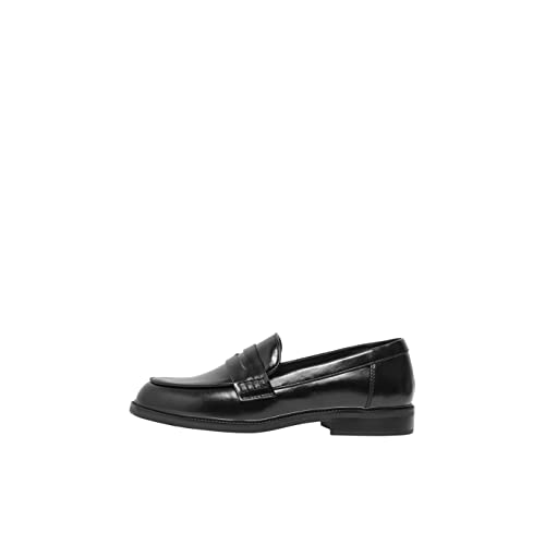 ONLY Damen ONLLUX-1 PU Loafer NOOS Slipper, Black, 37 EU von ONLY