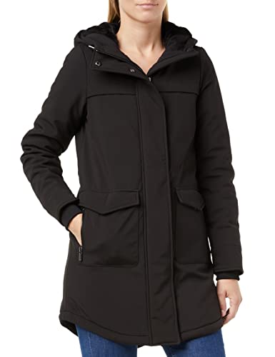 ONLY Damen Softshelljacke OnlMaastricht Kurz-Mantel mit Kapuze 15192522 black XS von ONLY