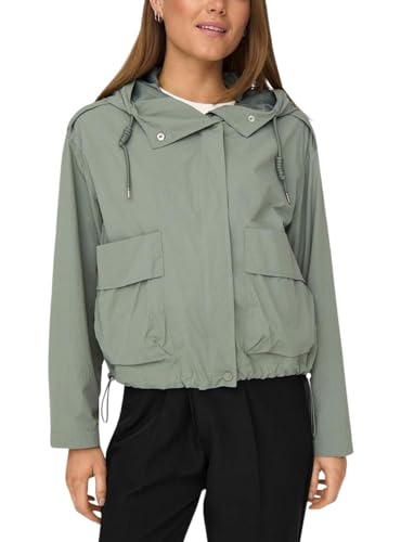 ONLY Damen ONLMAMBA Short Jacket CC OTW Parka, Hedge Green, S von ONLY