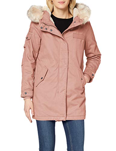 ONLY Damen ONLMAY Life FUR Canvas Parka CC OTW Jacke, Misty Rose, S von ONLY