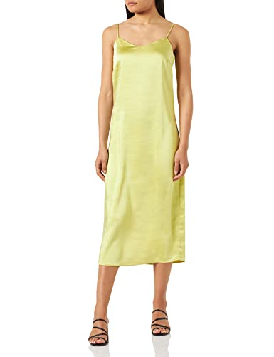 ONLY Damen ONLMAYRA Slip TIE Satin Dress WVN Kleid, Celery Green, 34 von ONLY