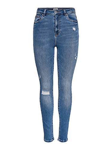 ONLY Damen ONLMILA Life HWSK ANK DST BJ139944 15195399, Medium Blue Denim, 26/"30 von ONLY