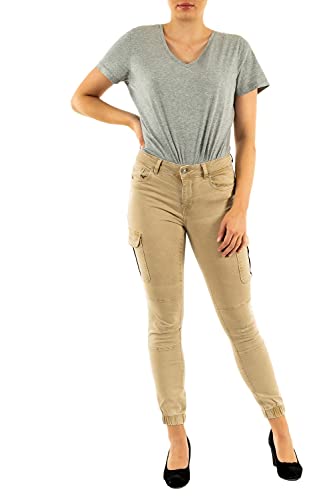 ONLY Damen ONLMISSOURI REG ANK Cargo PNT NOOS Hose 15170889,Nomade,36W / 32L von ONLY