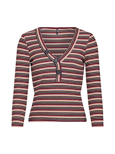 ONLY Damen ONLNELLA 3/4 TOP JRS Langarmshirt, per Pack Mehrfarbig (Ginger Bread Stripes: Multi Color), 40 (Herstellergröße: L) von ONLY