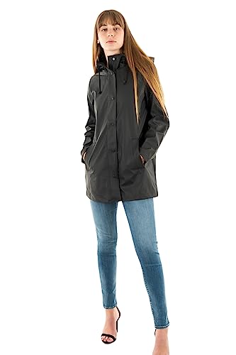 ONLY Damen ONLNEWELLEN Raincoat CC OTW Regenmantel, Black, M von ONLY