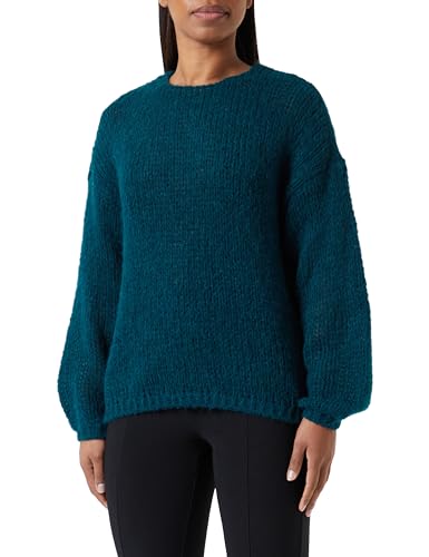 ONLY Damen ONLNORDIC Life LS O-Neck KNT NOOS Pullover, Dark Sea, M von ONLY