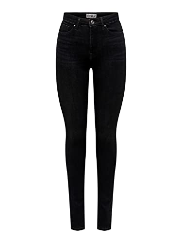 ONLY Damen ONLPAOLA HW SK DNM TAI Jeans, Washed Black, SW / 32L von ONLY