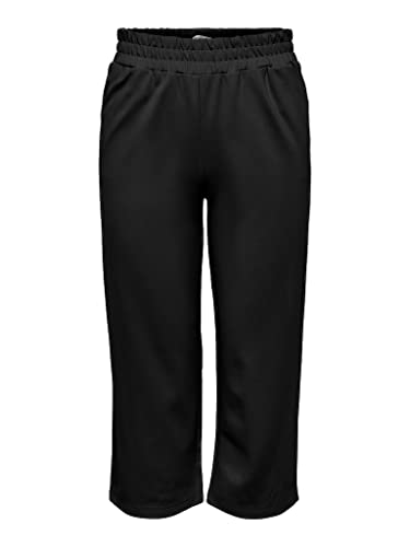 ONLY Damen ONLPOPTRASH-Suki Life MW Culotte PNT Hose, Black, L von ONLY