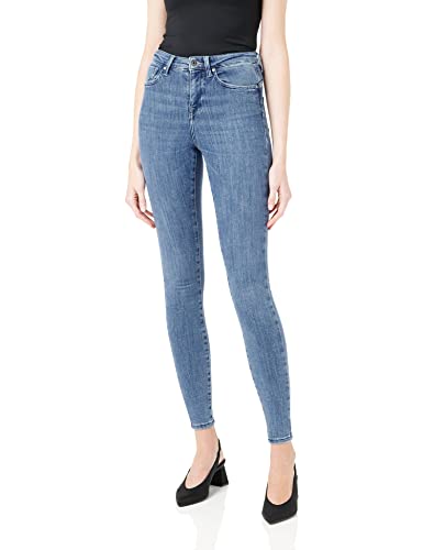 ONLY Damen Onlpower Mid Push Rea2981k Noos Skinny Jeans, Lightbluedenim, M / 34L EU von ONLY