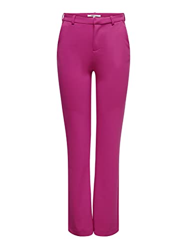 ONLY Damen ONLRAFFY-YO Life MID STR Pant TLR NOOS Hose, Very Berry, M / 32L von ONLY