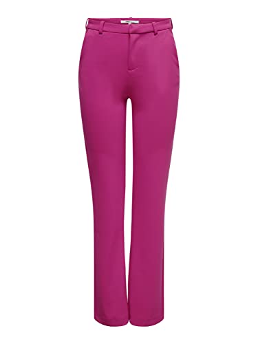 ONLY Damen ONLRAFFY-YO Life MID STR Pant TLR NOOS Hose, Very Berry, XS / 32L von ONLY