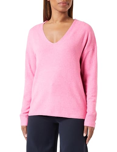 ONLY Damen ONLRICA Life L/S V-Neck PULLO KNT NOOS Pullover, Azalea Pink/Detail:Melange, L von ONLY