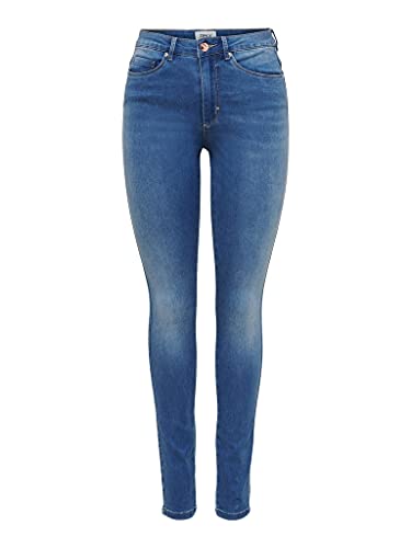 ONLY Damen Onlroyal Life Hw Sk Dnm Bj369 Noos Freizeithose, Light Medium Blue Denim, M / 30L von ONLY