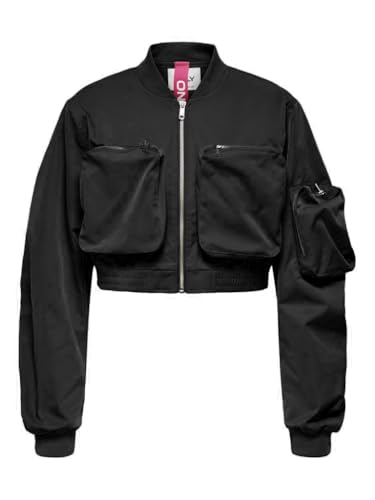 ONLY Damen ONLSAGA Bomber CC OTW Jacke, Black, XS von ONLY