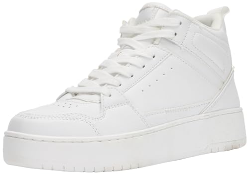 ONLY Damen ONLSAPHIRE-2 PU HIGH NOOS Sneaker, White/Detail:All White, 38 EU von ONLY