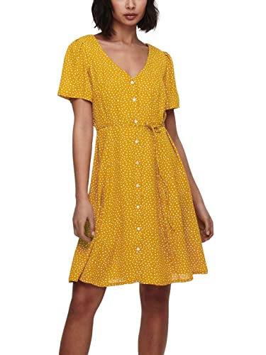 ONLY Damen Onlsonja Life S/S Dress Noos WVN Kleid, Chai Tea/AOP:DOT W Macadamia, 34 (Herstellergröße: XS) ONLY Damen Onlsonja Life S/S Dress Noos WVN Kleid, Chai Tea/AOP:DOT W Macadamia, 34 (Herstellergröße: XS) von ONLY